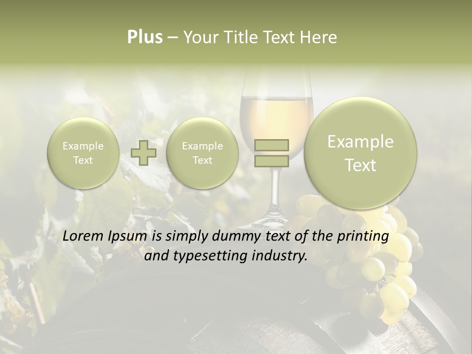 White Beverage Drink PowerPoint Template