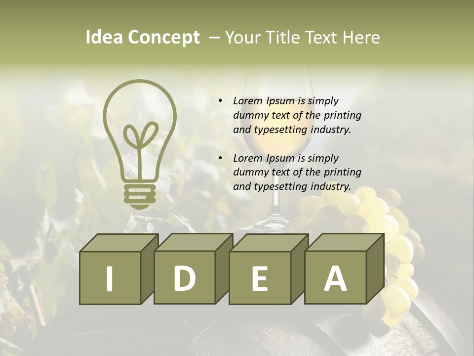 White Beverage Drink PowerPoint Template