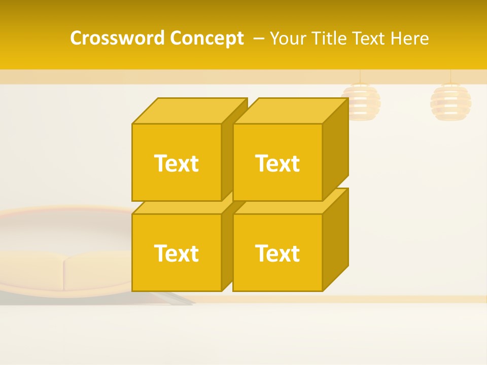 Interior Room Area PowerPoint Template