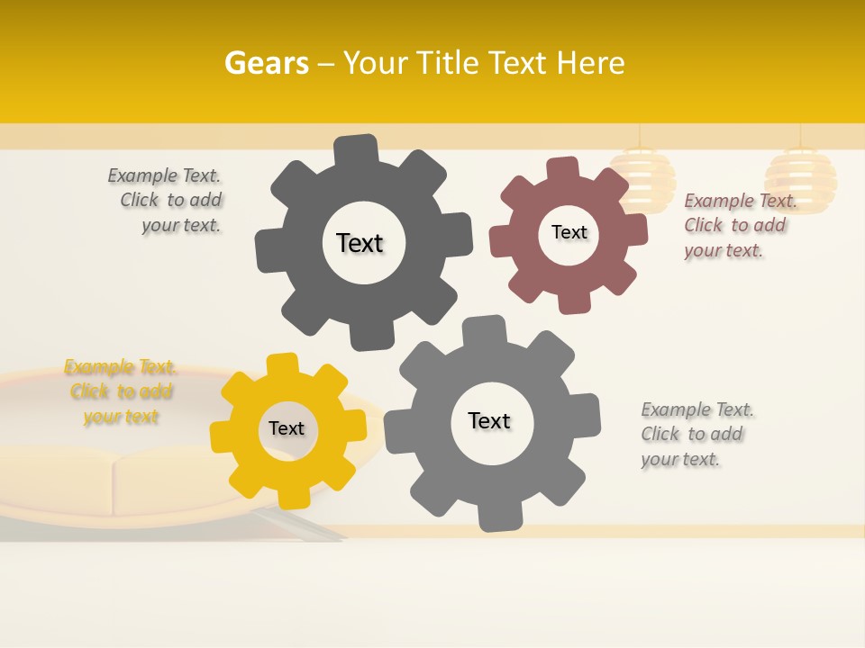 Interior Room Area PowerPoint Template