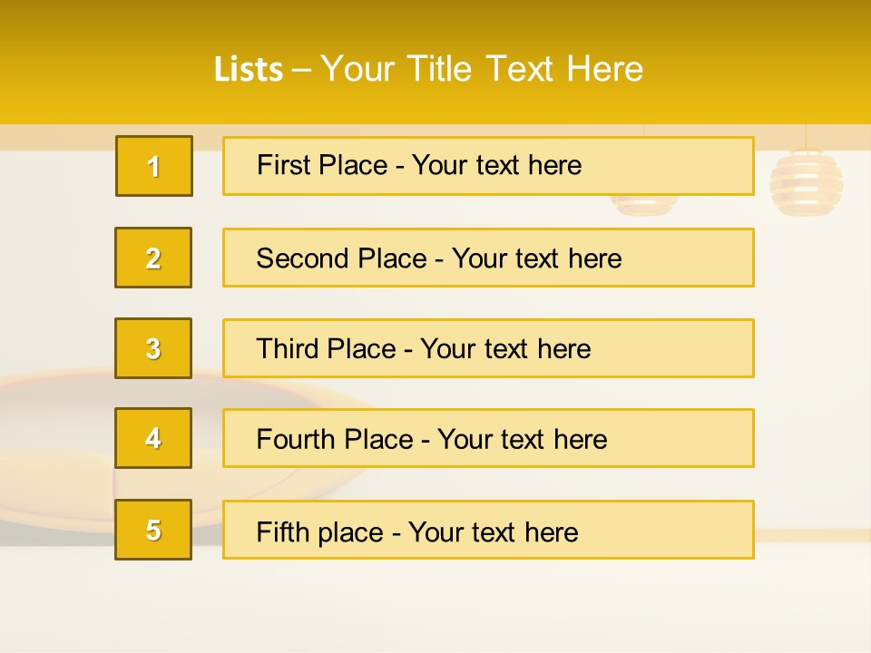 Interior Room Area PowerPoint Template