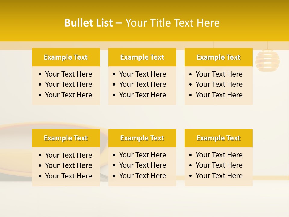 Interior Room Area PowerPoint Template