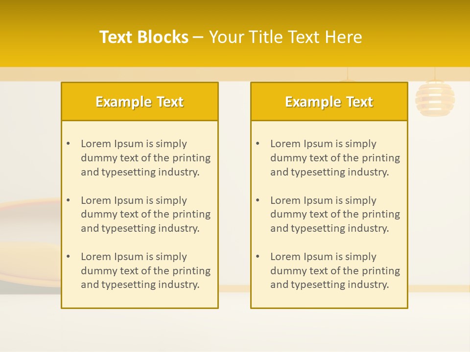 Interior Room Area PowerPoint Template