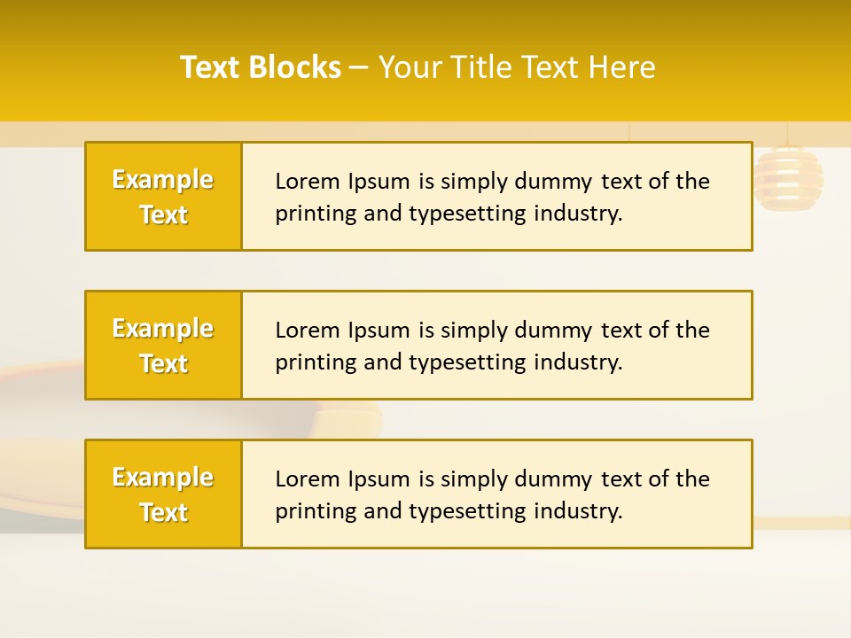 Interior Room Area PowerPoint Template