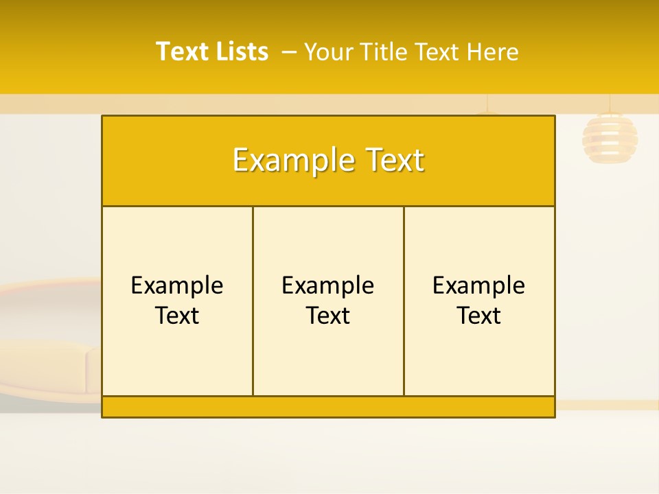 Interior Room Area PowerPoint Template
