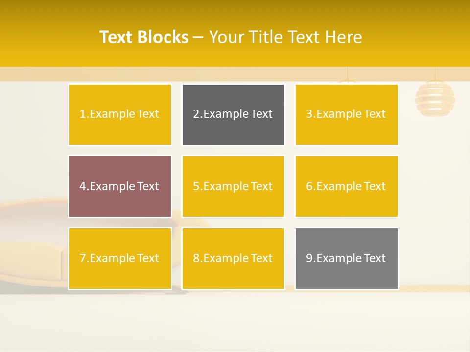 Interior Room Area PowerPoint Template