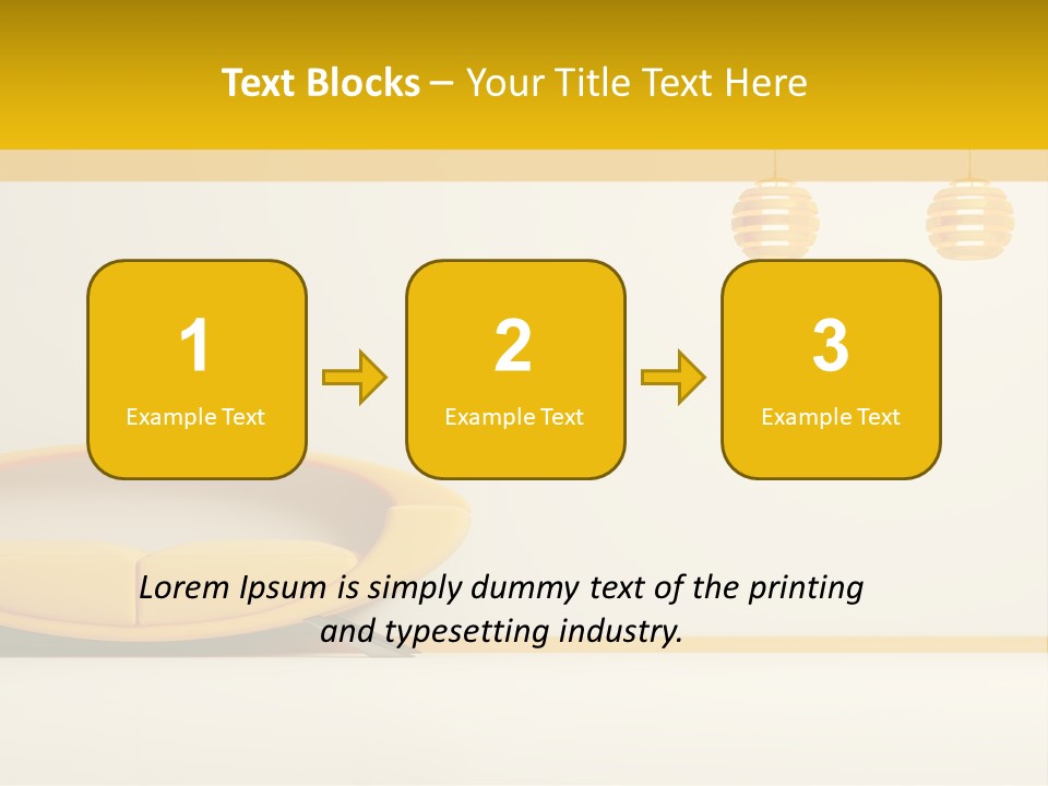 Interior Room Area PowerPoint Template