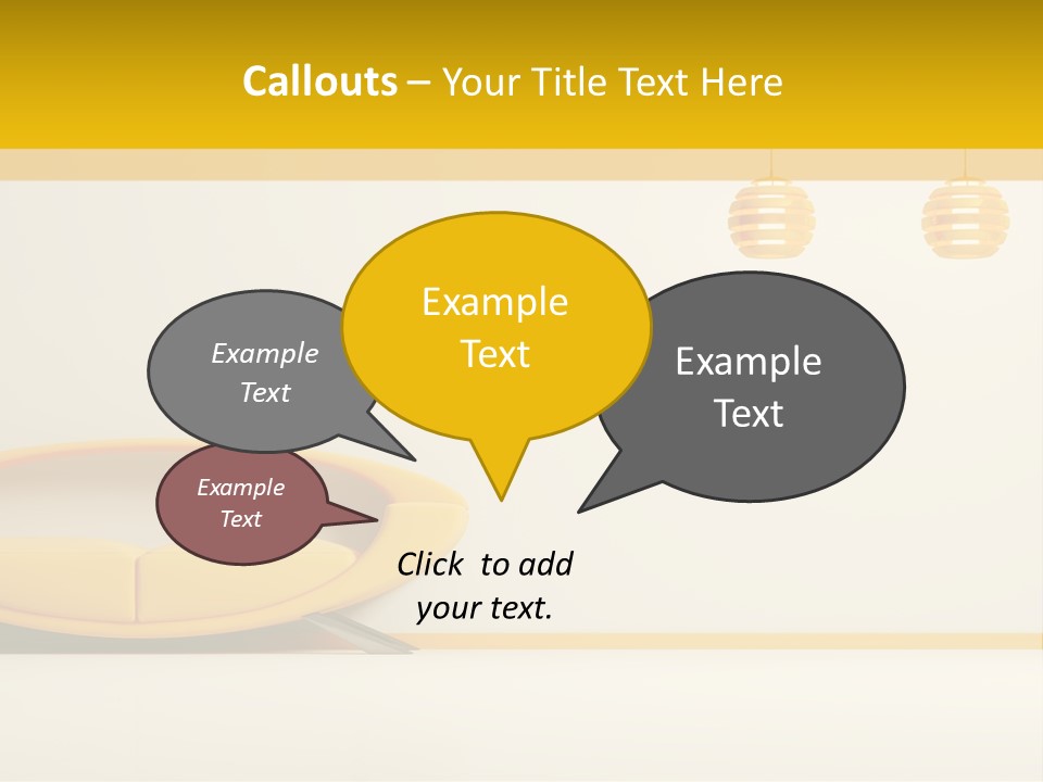 Interior Room Area PowerPoint Template