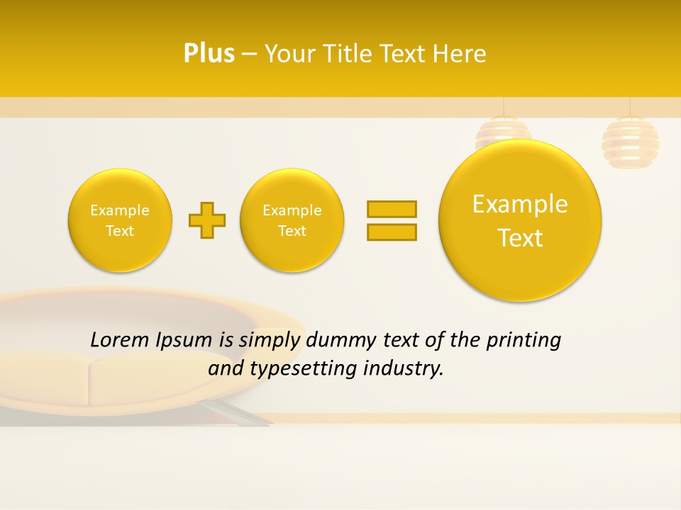 Interior Room Area PowerPoint Template