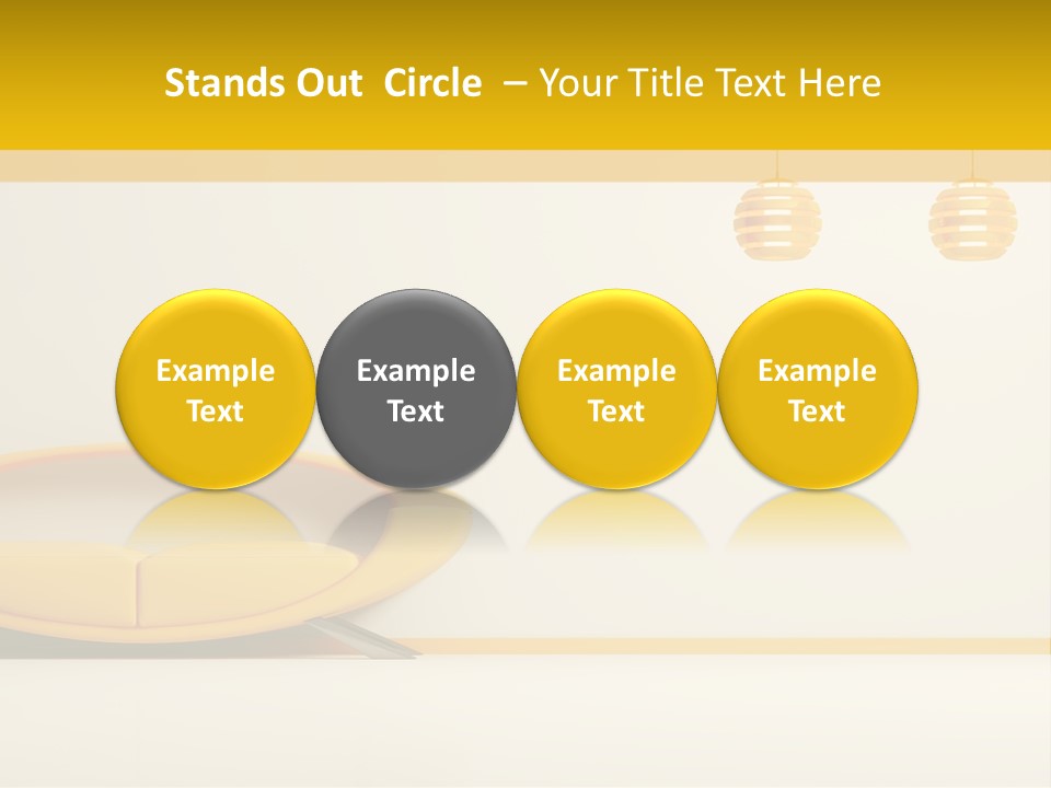 Interior Room Area PowerPoint Template