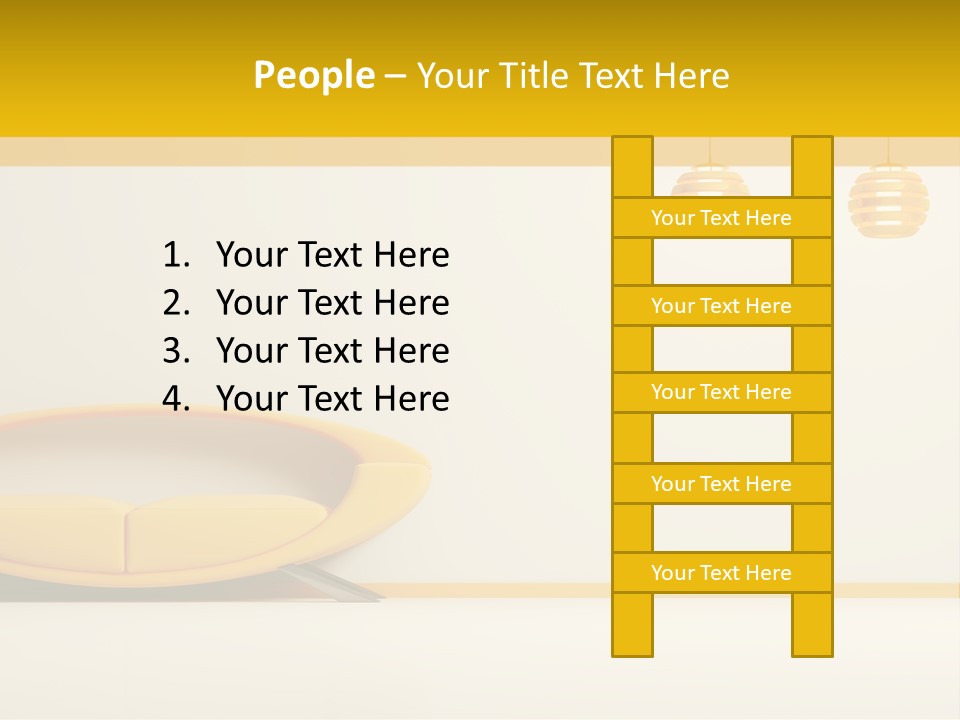 Interior Room Area PowerPoint Template