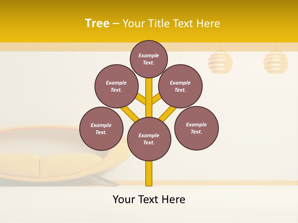 Interior Room Area PowerPoint Template