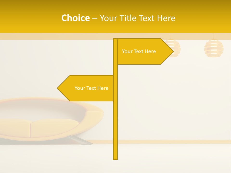 Interior Room Area PowerPoint Template