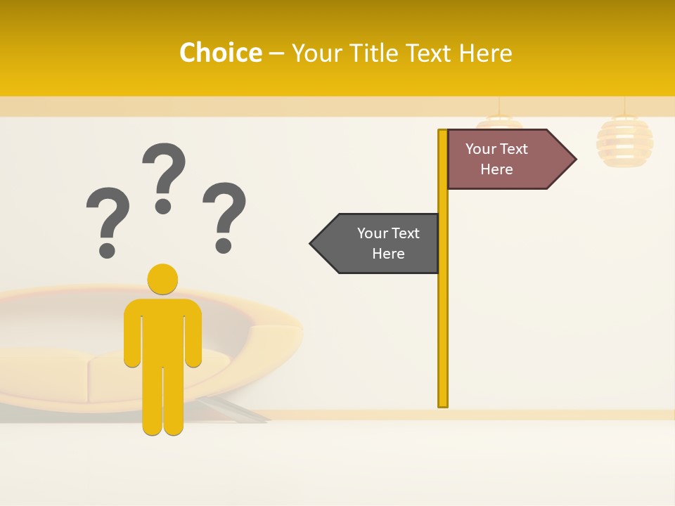 Interior Room Area PowerPoint Template