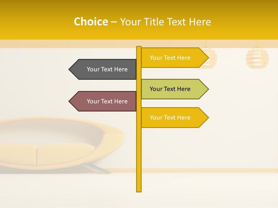 Interior Room Area PowerPoint Template