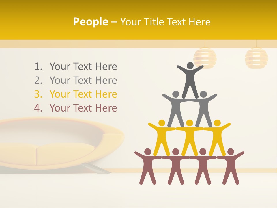 Interior Room Area PowerPoint Template