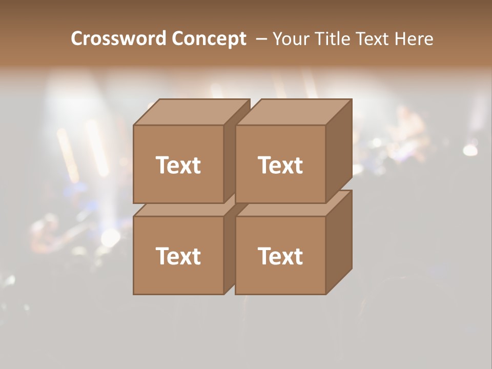 Concert Guitar Crowd PowerPoint Template