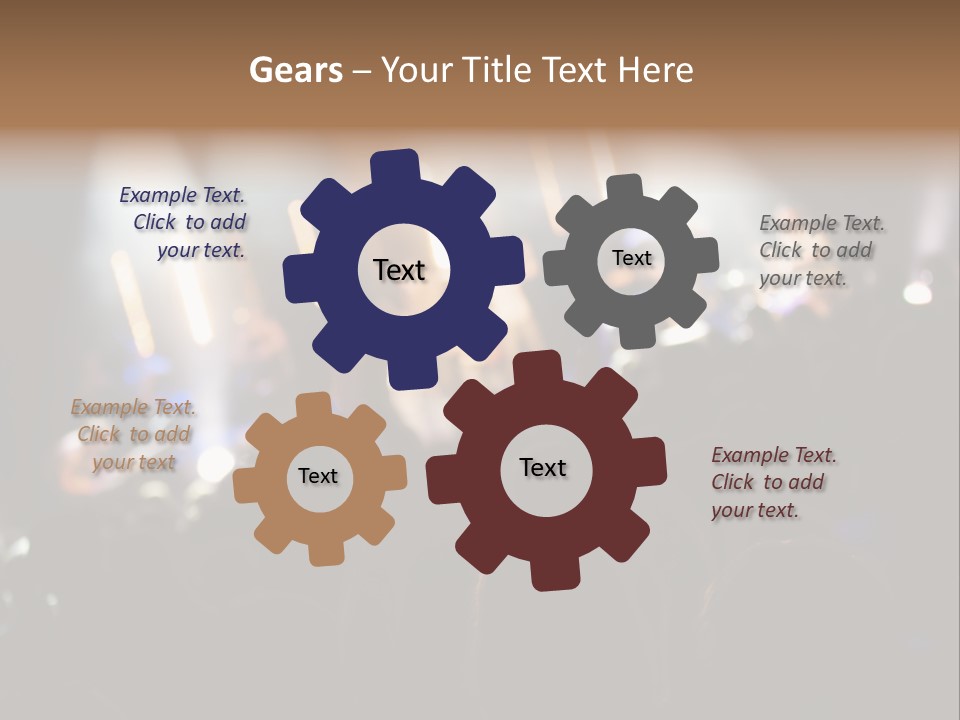 Concert Guitar Crowd PowerPoint Template