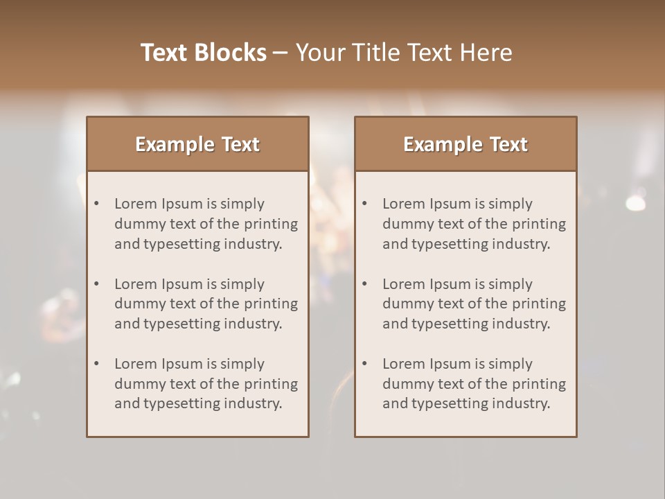 Concert Guitar Crowd PowerPoint Template
