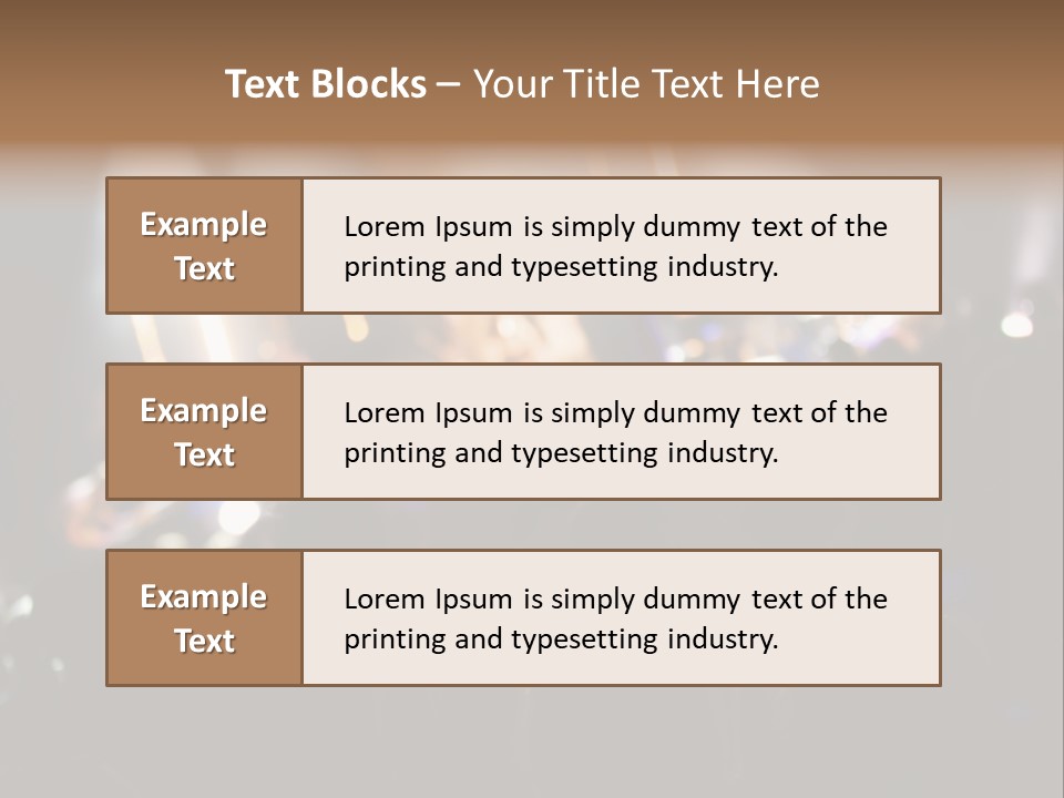 Concert Guitar Crowd PowerPoint Template