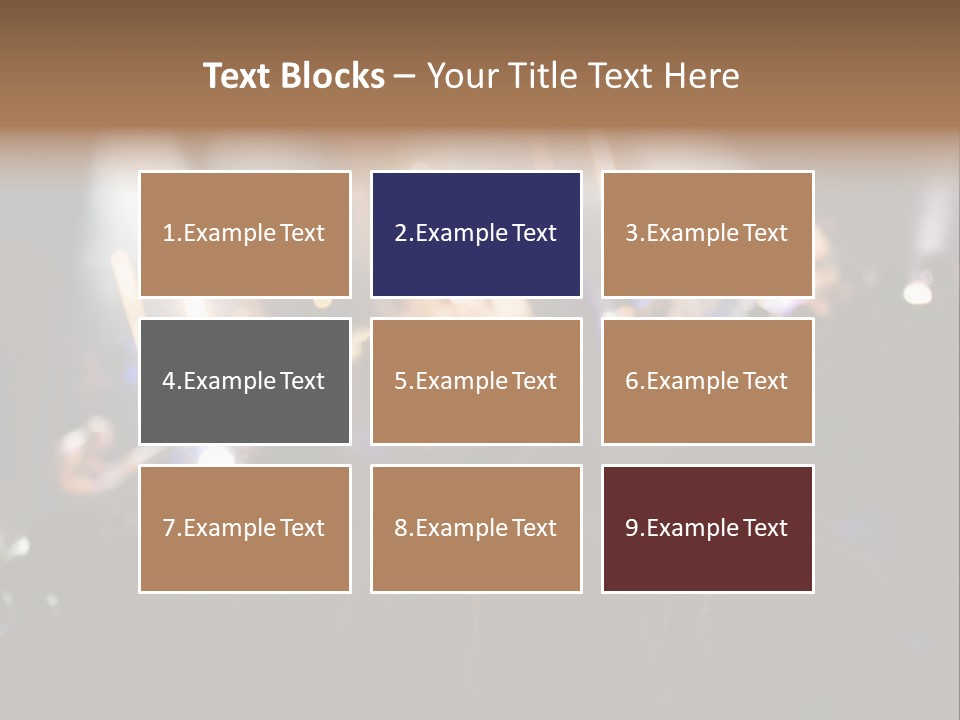 Concert Guitar Crowd PowerPoint Template