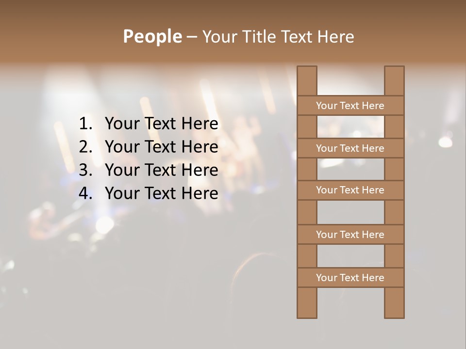 Concert Guitar Crowd PowerPoint Template