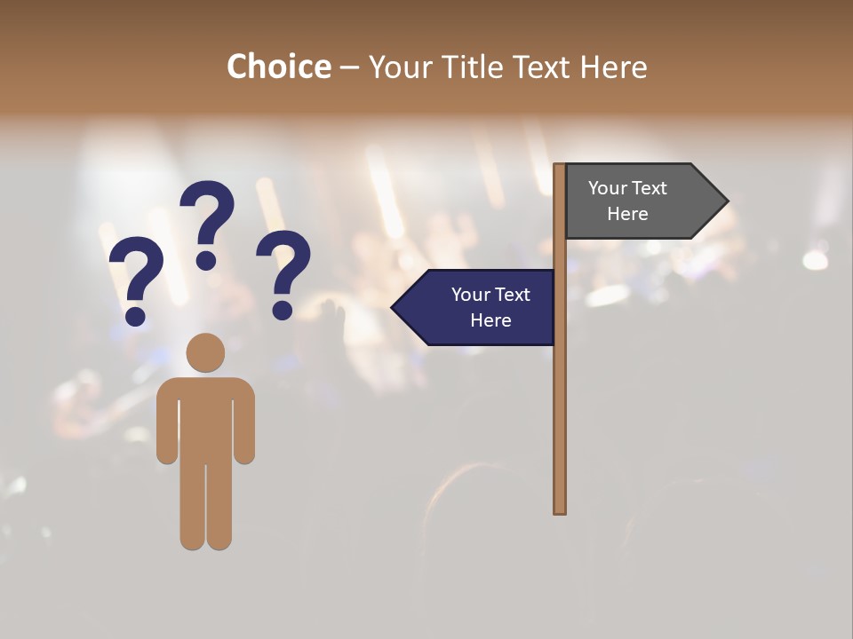 Concert Guitar Crowd PowerPoint Template