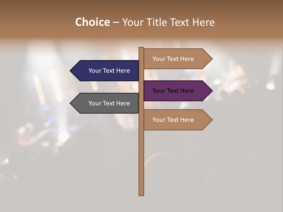Concert Guitar Crowd PowerPoint Template