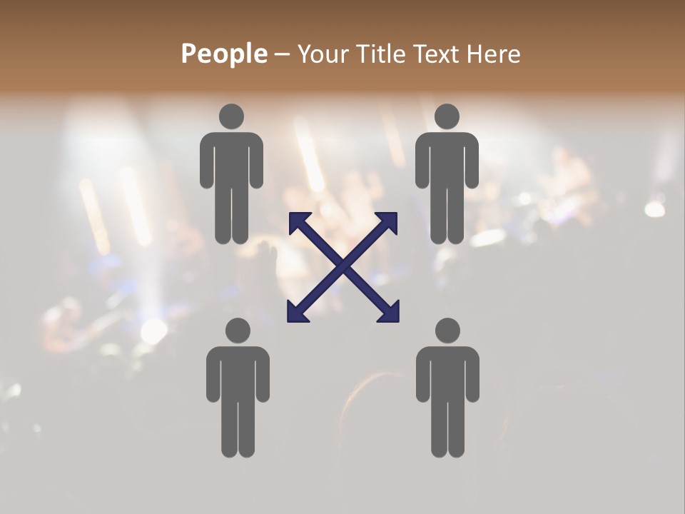 Concert Guitar Crowd PowerPoint Template