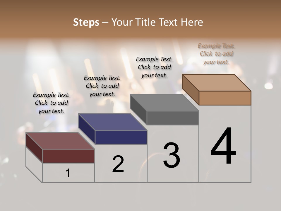 Concert Guitar Crowd PowerPoint Template