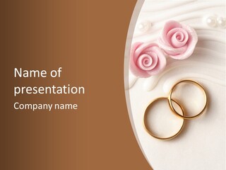 Rose Golden Jewelry PowerPoint Template