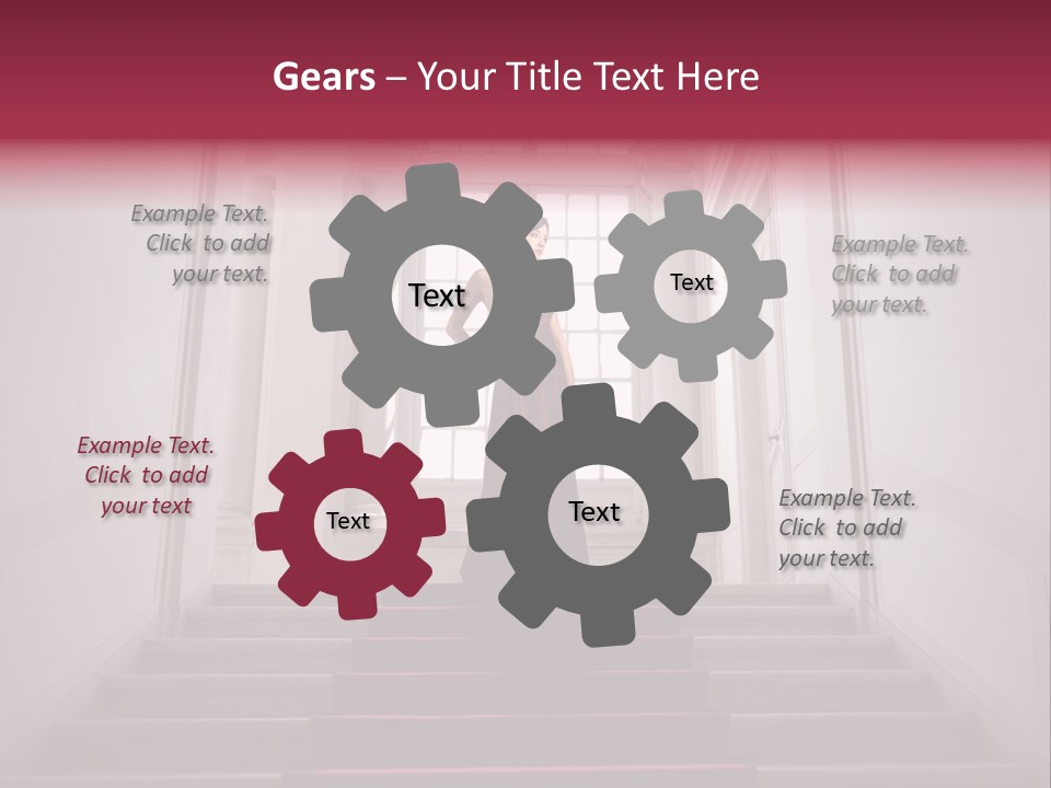 Beauty Woman Descend PowerPoint Template