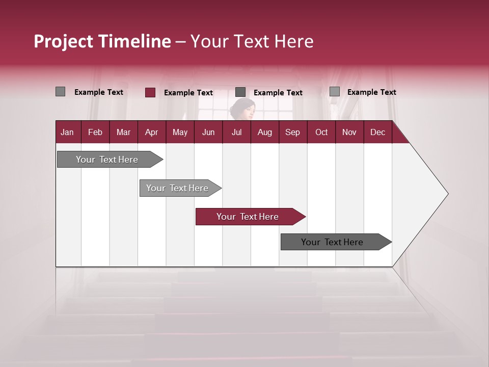 Beauty Woman Descend PowerPoint Template