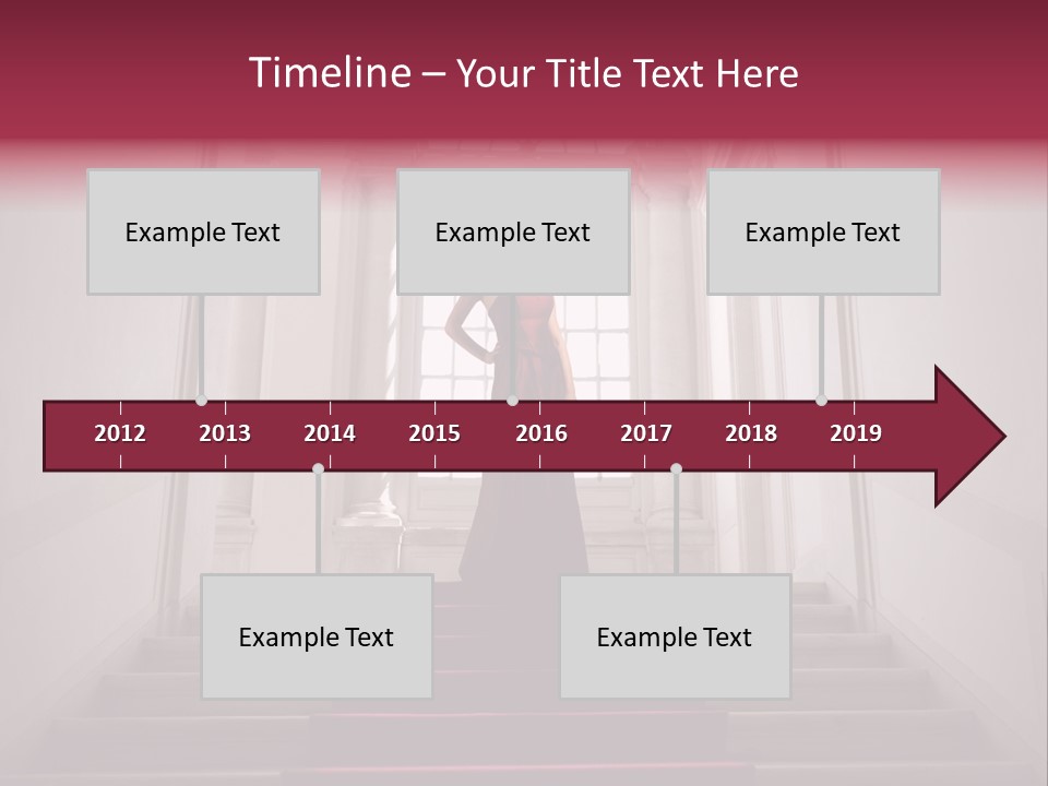 Beauty Woman Descend PowerPoint Template