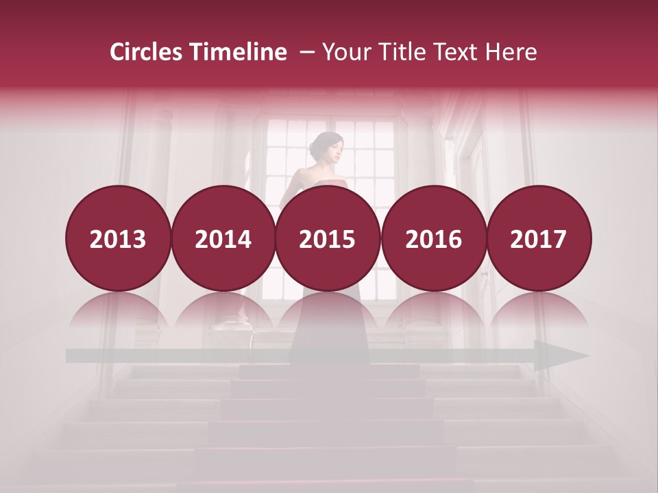 Beauty Woman Descend PowerPoint Template