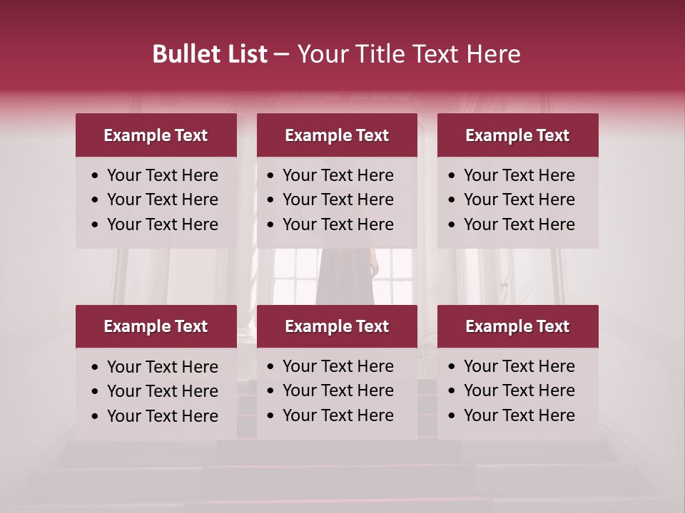 Beauty Woman Descend PowerPoint Template