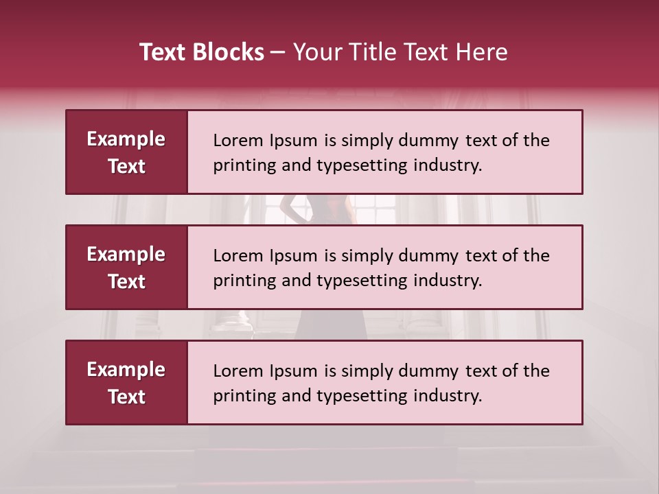 Beauty Woman Descend PowerPoint Template