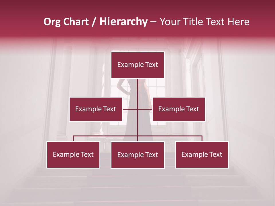 Beauty Woman Descend PowerPoint Template