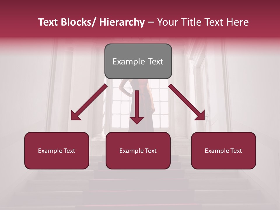 Beauty Woman Descend PowerPoint Template