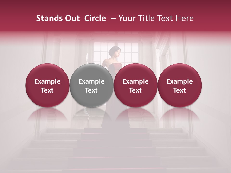 Beauty Woman Descend PowerPoint Template