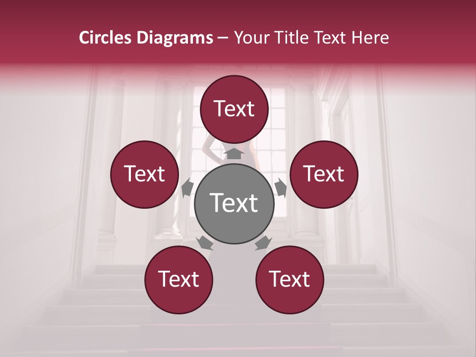 Beauty Woman Descend PowerPoint Template