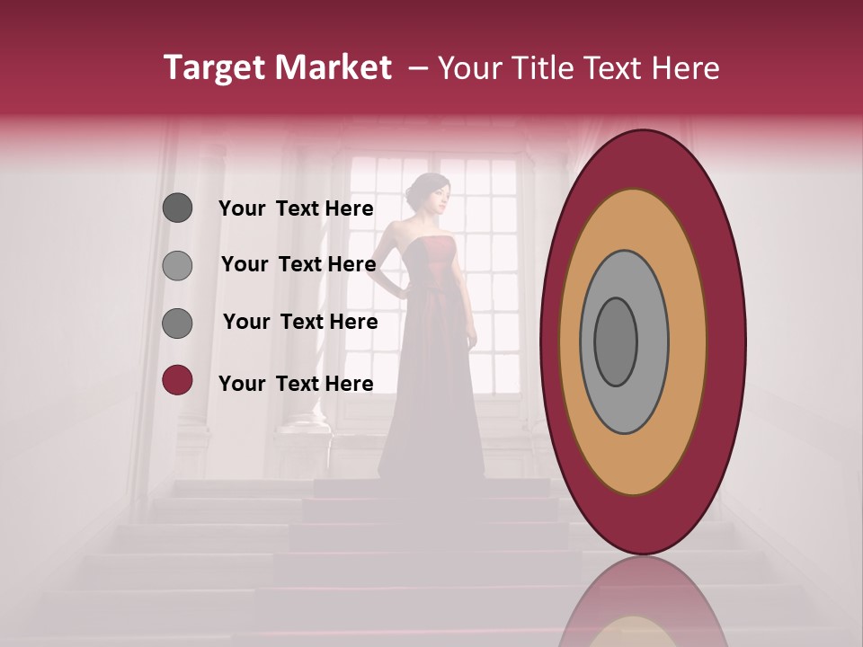 Beauty Woman Descend PowerPoint Template