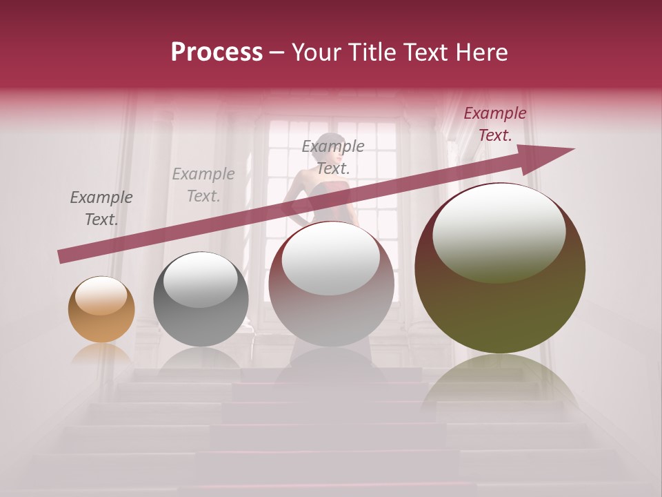 Beauty Woman Descend PowerPoint Template