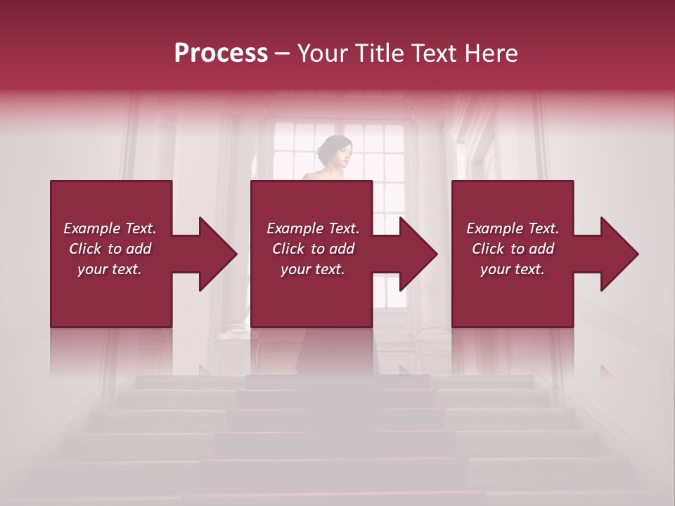 Beauty Woman Descend PowerPoint Template