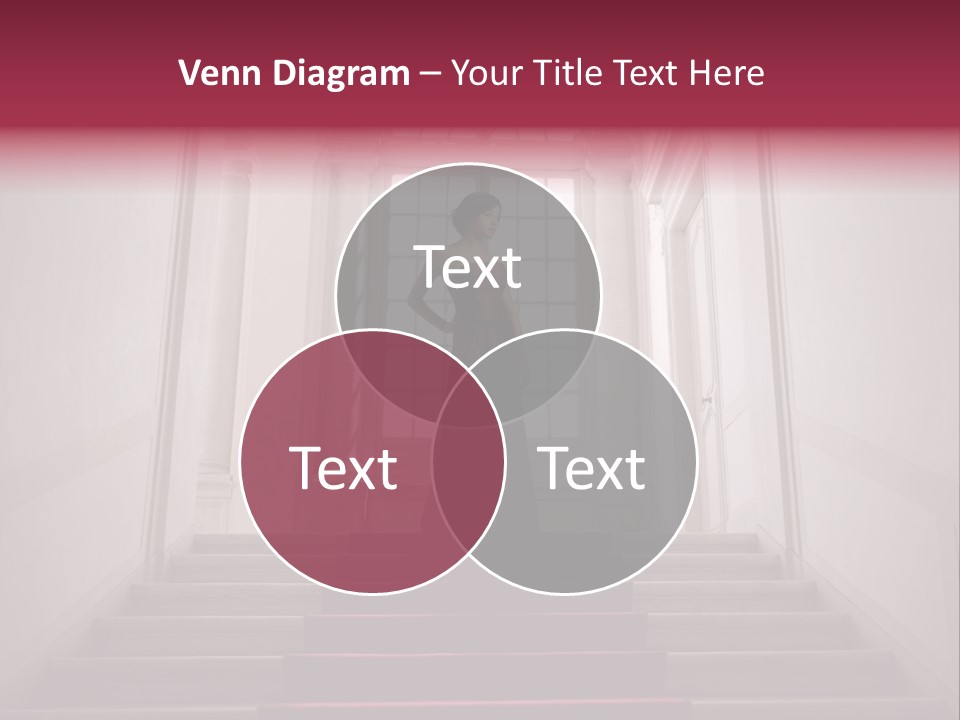 Beauty Woman Descend PowerPoint Template