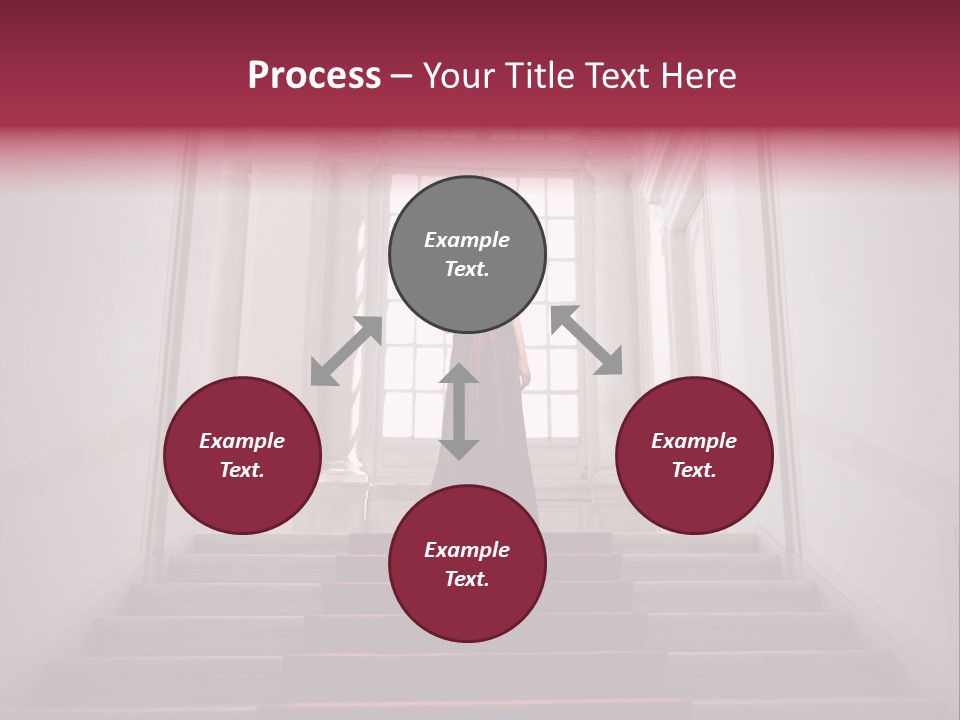 Beauty Woman Descend PowerPoint Template