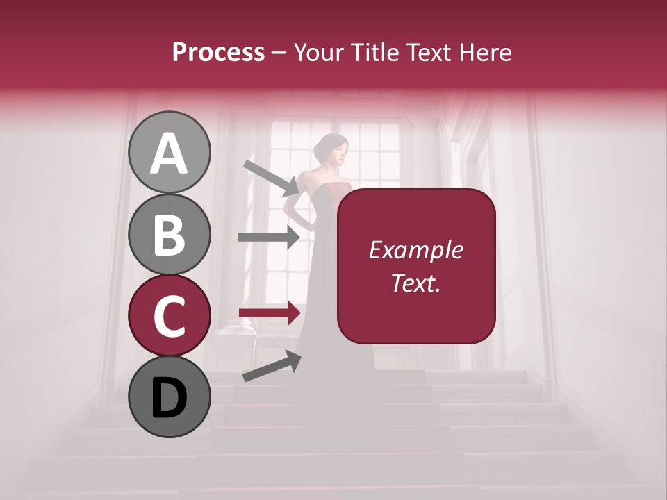 Beauty Woman Descend PowerPoint Template