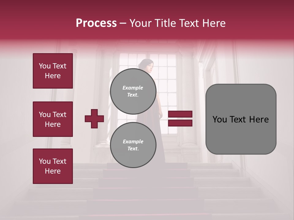 Beauty Woman Descend PowerPoint Template