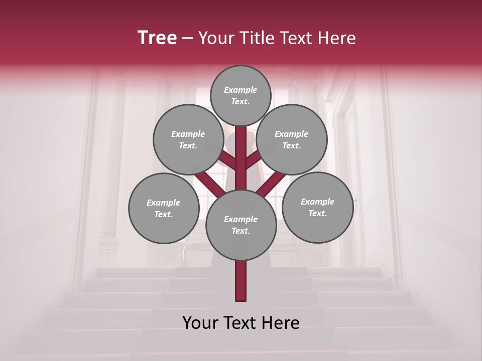 Beauty Woman Descend PowerPoint Template