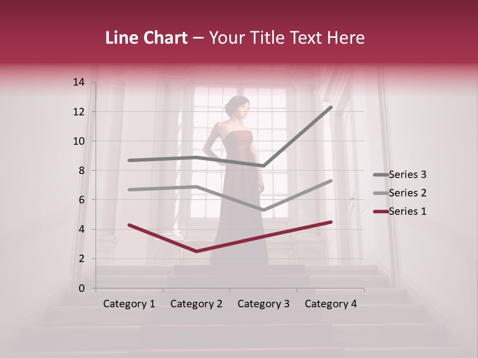 Beauty Woman Descend PowerPoint Template